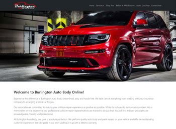 Burlington Auto Body Website