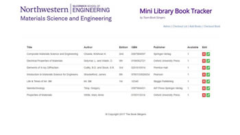 Mini Library Book Tracker App